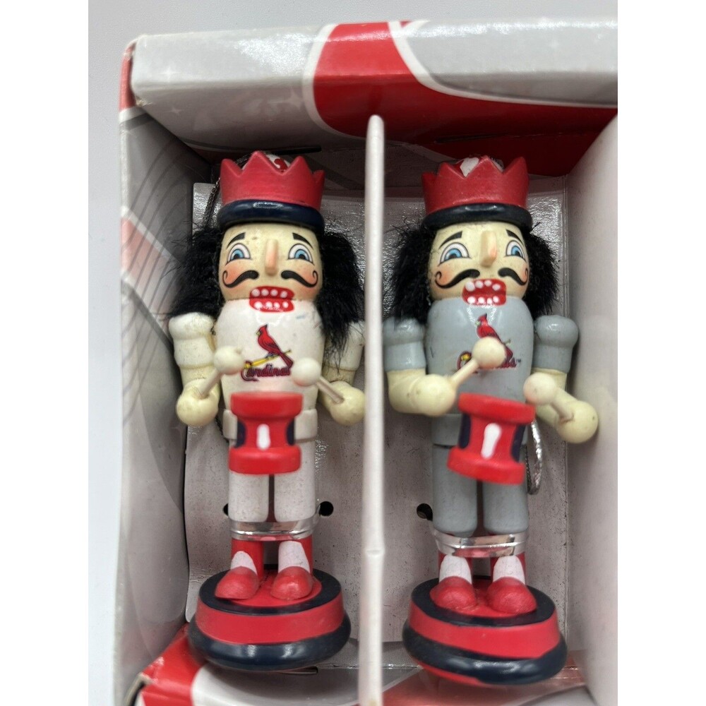 MLB St. Louis Cardinals Nutcracker Ornaments 4 pack NIB Christmas Decor - Picture 8 of 10